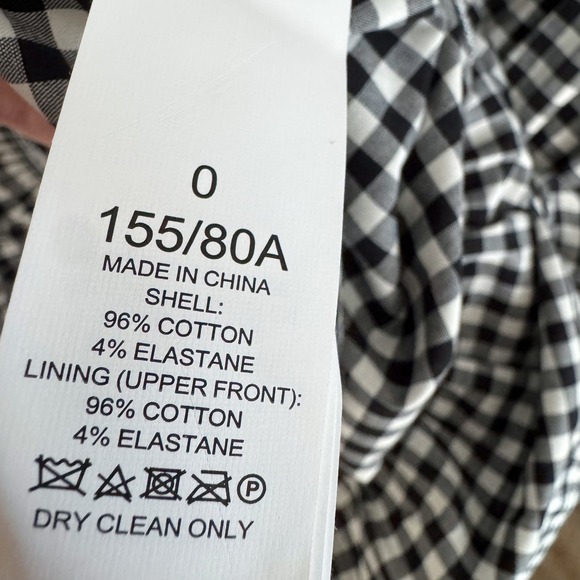 Kate Spade Gingham Bodega Midi Dress Gingham Puff Sleeve Boho Sz 4 Black White - Picture 13 of 16